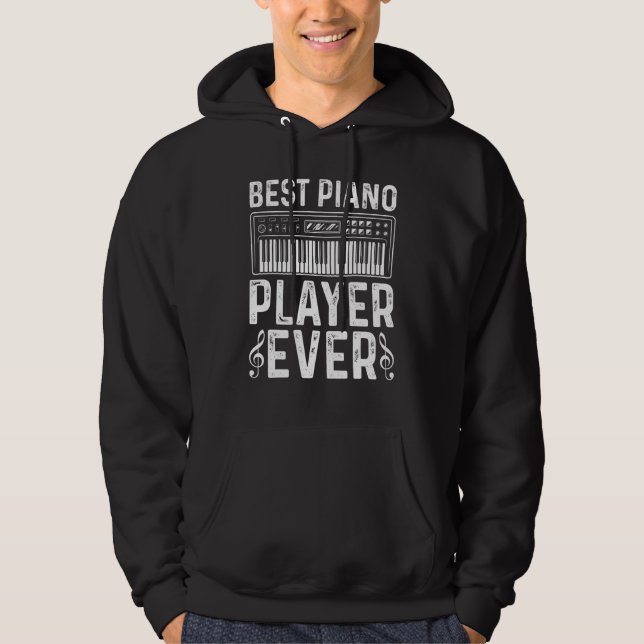 Pianist Piano Keyboardist   Best Piano Player Hoodie (Vorderseite)