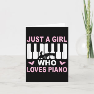 Pianist Piano Piano Girl Pianistin Frau Karte