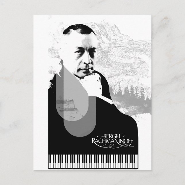 Pianist Postkarte (Vorderseite)