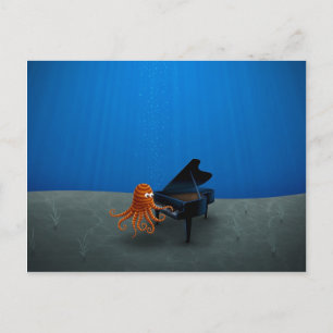 Pianist Postkarte