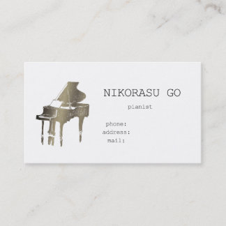 pianist visitenkarte