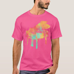Pianistengeschenke für Männer Frauen Farbige Stil T-Shirt