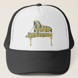 Piano abstrakt truckerkappe