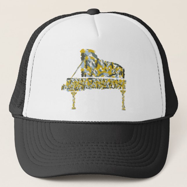 Piano abstrakt truckerkappe (Vorderseite)