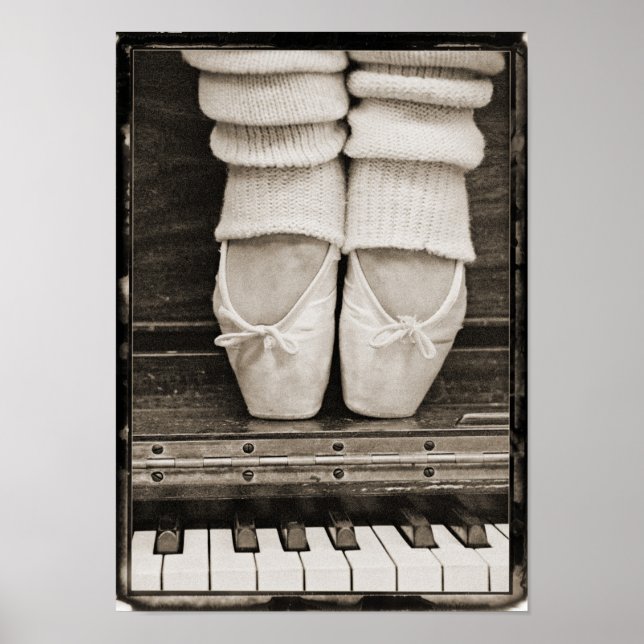 Piano Ballet Duet klein Poster (Vorne)