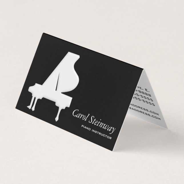 Piano Business Card Visitenkarten (Vorderseite)