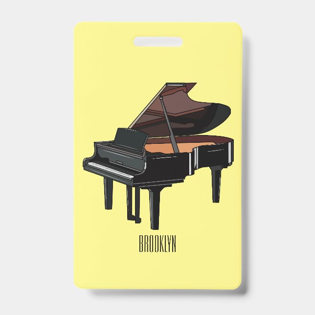 Piano-Cartoon Ausweis (Vorderseite)