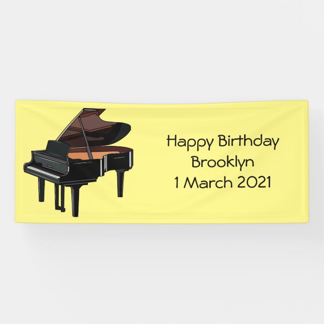 Piano-Cartoon Banner (Horizontal)