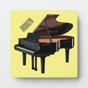Piano-Cartoon Fotoplatte