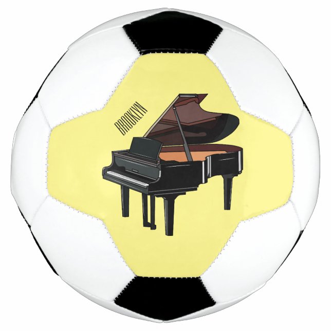 Piano-Cartoon Fußball (Vorderseite)