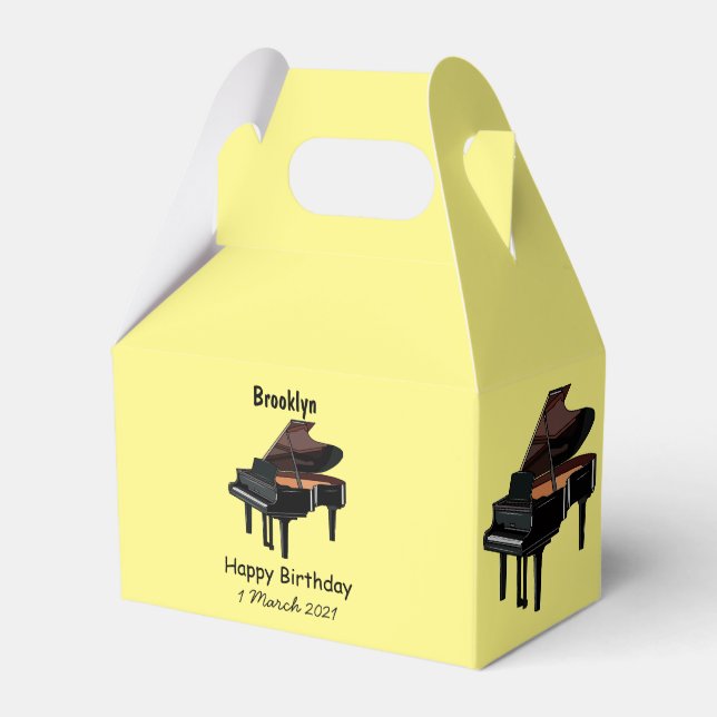 Piano-Cartoon Geschenkschachtel (Vorderseite)