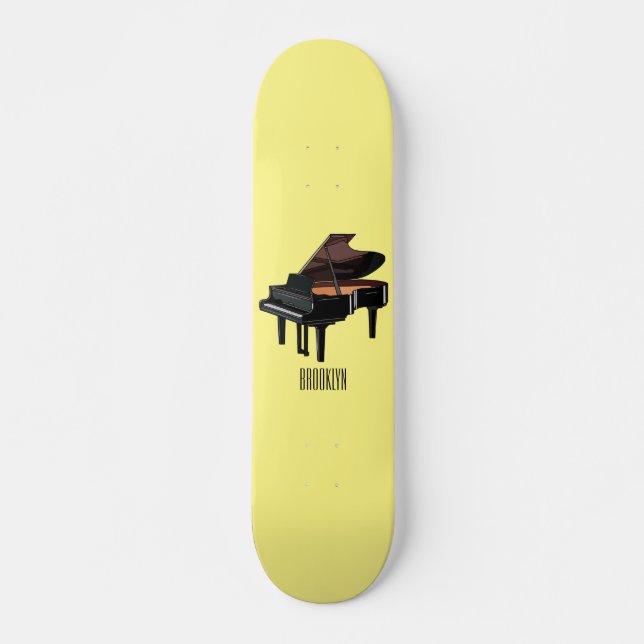 Piano-Cartoon Skateboard (Vorne)