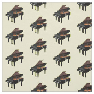 Piano-Cartoon Stoff