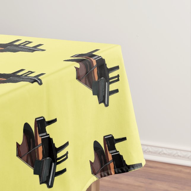 Piano-Cartoon Tischdecke (Beispiel)