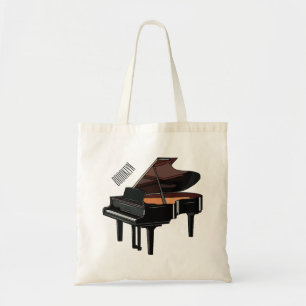Piano-Cartoon Tragetasche