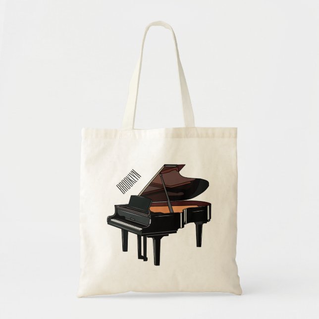 Piano-Cartoon Tragetasche (Vorne)