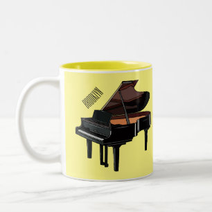 Piano-Cartoon Zweifarbige Tasse