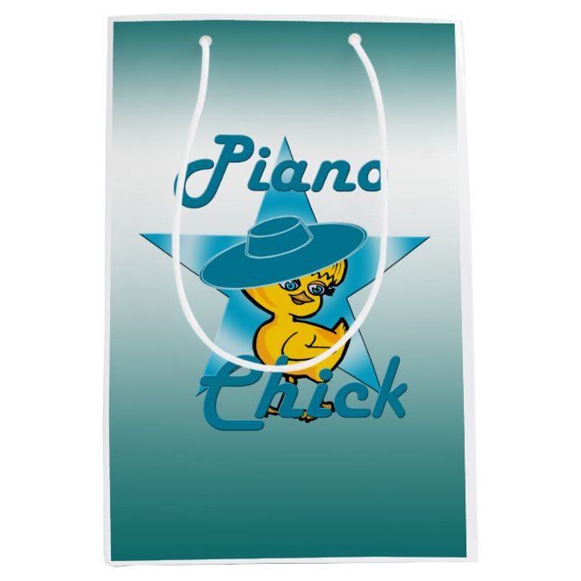 Piano Chick #7 Mittlere Geschenktüte (Vorderseite)