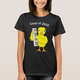 Piano Chick Abschluss T-Shirt