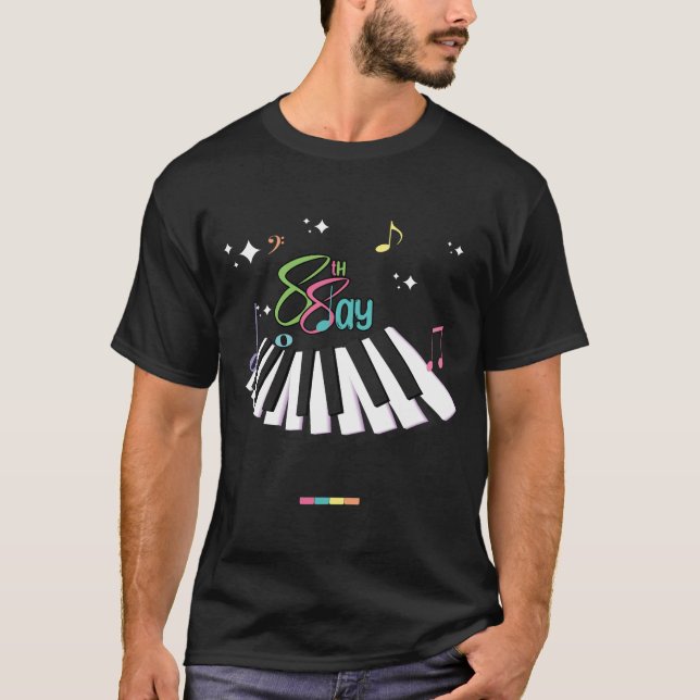 Piano Day 28 März 2024 88keys 88days T-Shirt (Vorderseite)