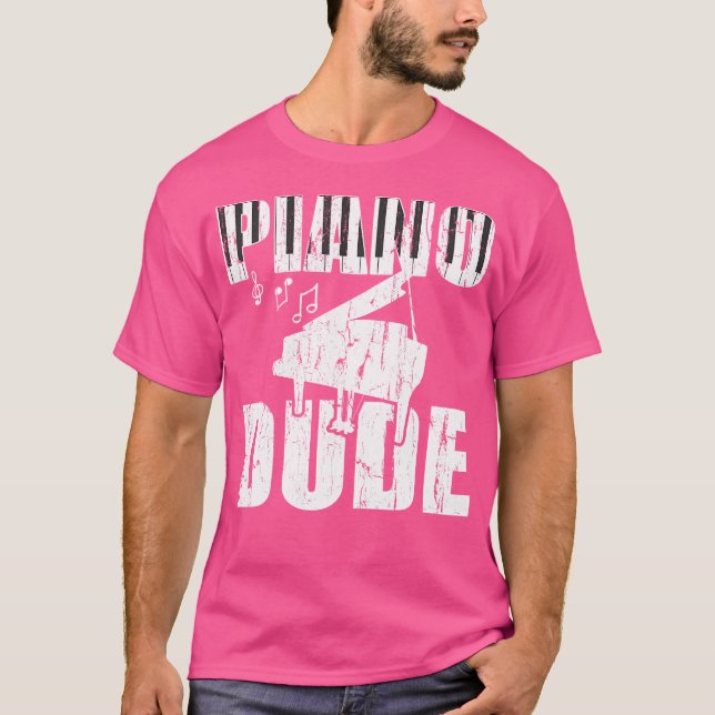 Piano Dude Shirt Music Player Musical Jazz Musicia (Vorderseite)