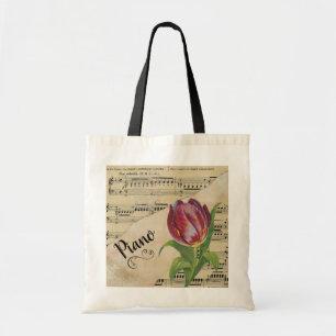 Piano Elegante Tulip Vintage Novelle Tragetasche