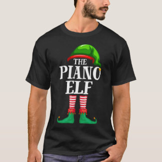 Piano Elf Matching Familienweihnachtliches Party P T-Shirt