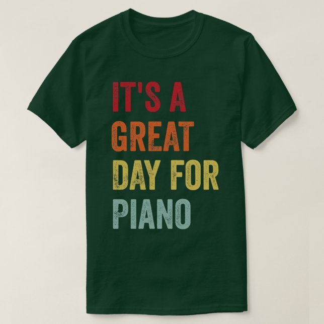 Piano-Enthusiasten T-Shirt (Design vorne)
