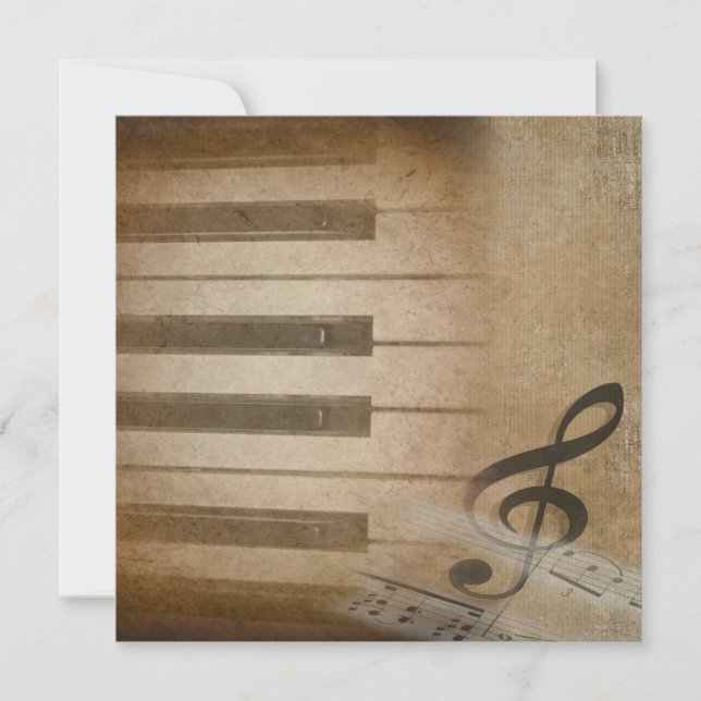 Piano Erwägungsgrund Einladung (Vorderseite)