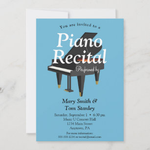 Piano Erwägungsgrund Einladung Musik Konzert