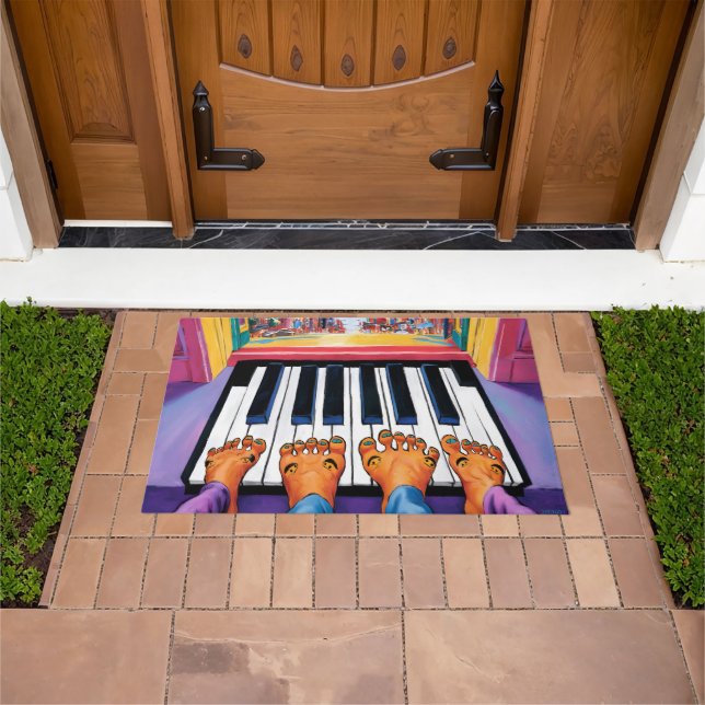 Piano Feet Doormat Fußmatte (Außenbereich)