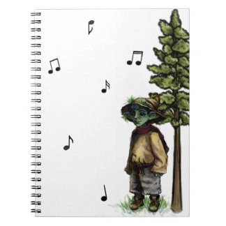 Piano Forest Notebook - Grass Goblin Notizblock