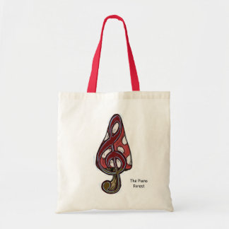 Piano Forest Rote Pilztote Tasche