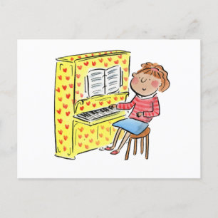 Piano Fun Postkarte