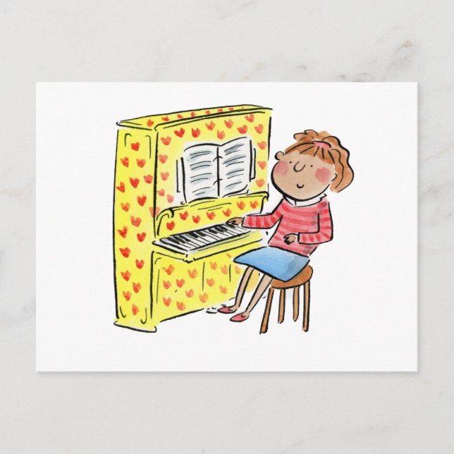 Piano Fun Postkarte (Vorderseite)