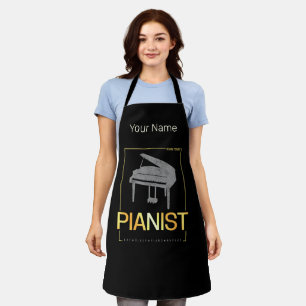 Piano Geboren, Pianist Musiker Vintagen Design Schürze