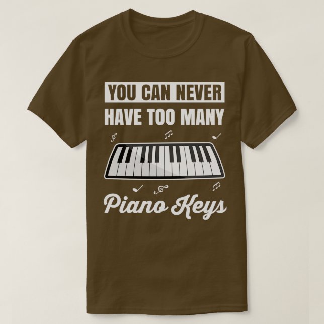Piano-Geschenk Keyboard Pianist Klaviermusik T-Shirt (Design vorne)