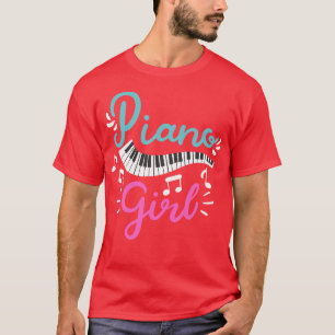 Piano Girl Pianist Piano Spieler 1 T-Shirt