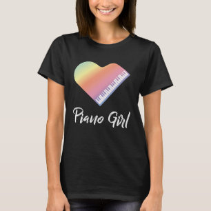 Piano Girl Piano Pianist Klassische Musik Jazz T-Shirt