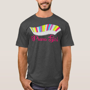 Piano Girl Piano Player Musikalischer Pianist Keyb T-Shirt