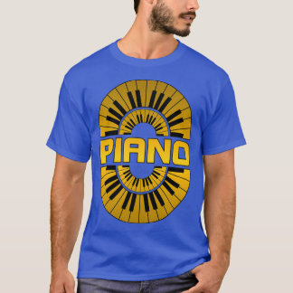 Piano-Goldfarbe T-Shirt