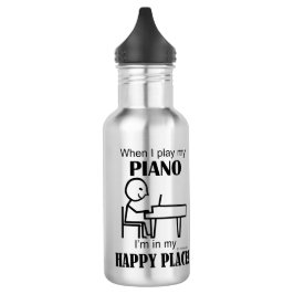 Piano Happy Place Edelstahlflasche