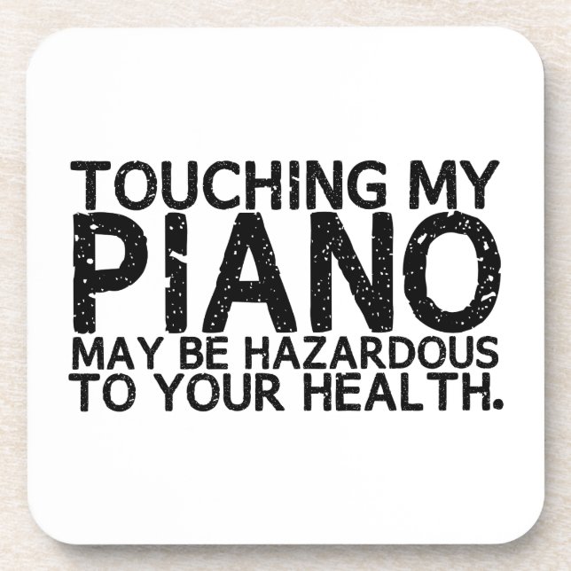 Piano Hazard Getränkeuntersetzer (Vorderseite)