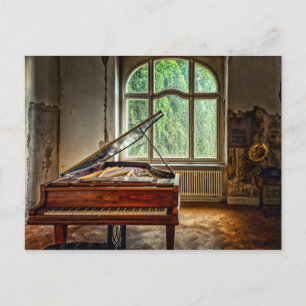 Piano in der Villa Postkarte