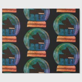 Piano in einem Schneeglobe Geschenkpapier