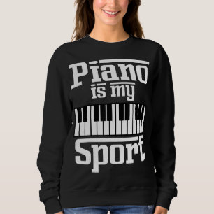 Piano ist mein musikalischer Keyboard-Musiker Sweatshirt