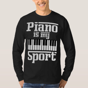 Piano ist mein musikalischer Keyboard-Musiker T-Shirt