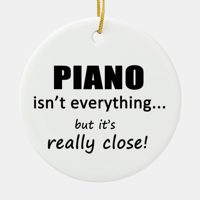 Piano ist nicht alles keramikornament (Vorne)