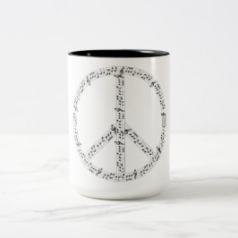 Piano-Kaffee-Tasse Zweifarbige Tasse