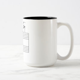 Piano-Kaffee-Tasse Zweifarbige Tasse